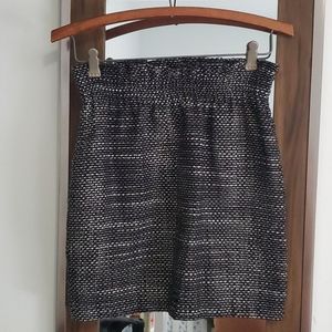 Love...Ady Black and White Tweed Mini Skirt